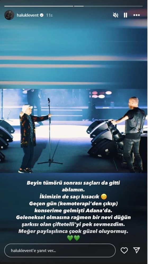 haluk levent kanserle mucadele eden ablasina destek olmak icin saclarini kazitti